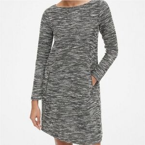 Gap Boucle Tweed Long Sleeve Zippered pockets Dress